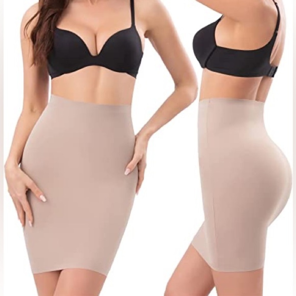 SPANX NEW WITH TAGS Seamless Tan Shapewear Skirt Size M